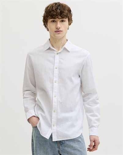 Jack & Jones - JJESummer Linen Blend Skjorte - White 